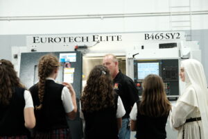 high school students manufacturing career visit